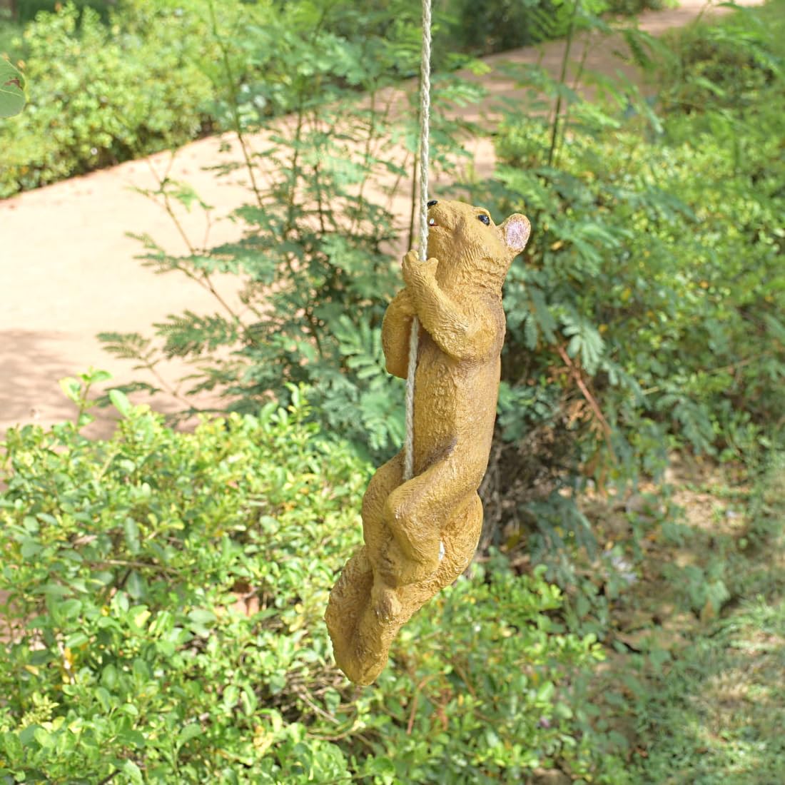 Poly-Resin Hanging Decor for Garden, Home, Gift (Climbing Squirrel)