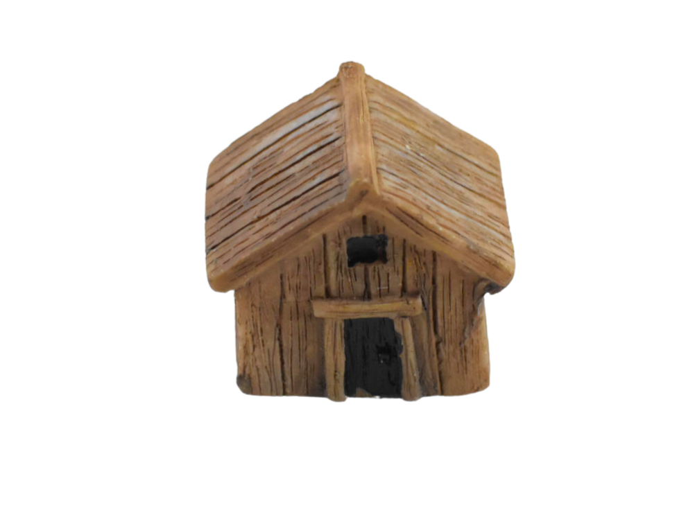 House Wood Finish Fairy Dollhouse Miniature Toy for Garden Decor - Deczo