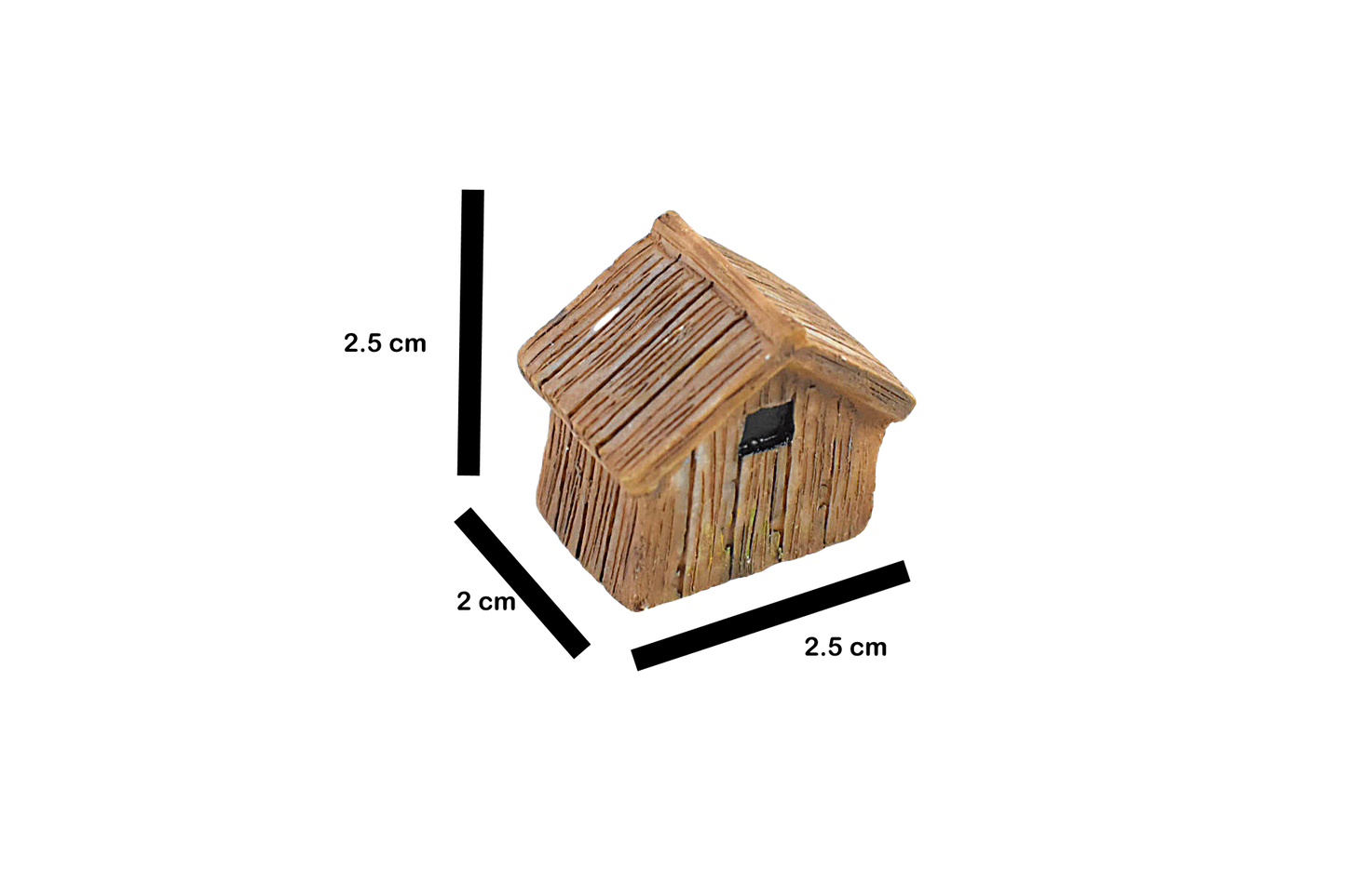 House Wood Finish Fairy Dollhouse Miniature Toy for Garden Decor - Deczo