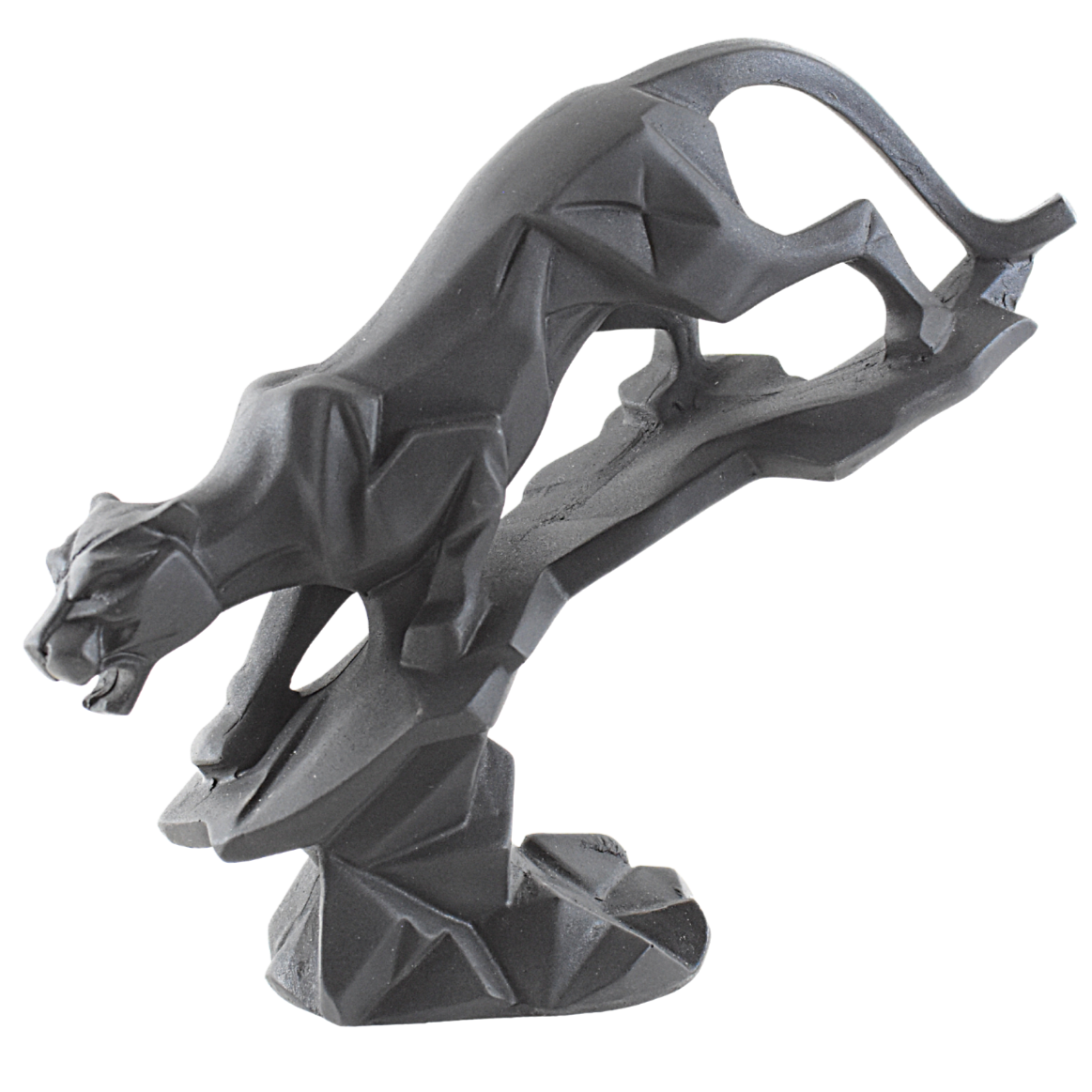 Roaring Black Panther on Tree Home Decor Showpiece - Deczo