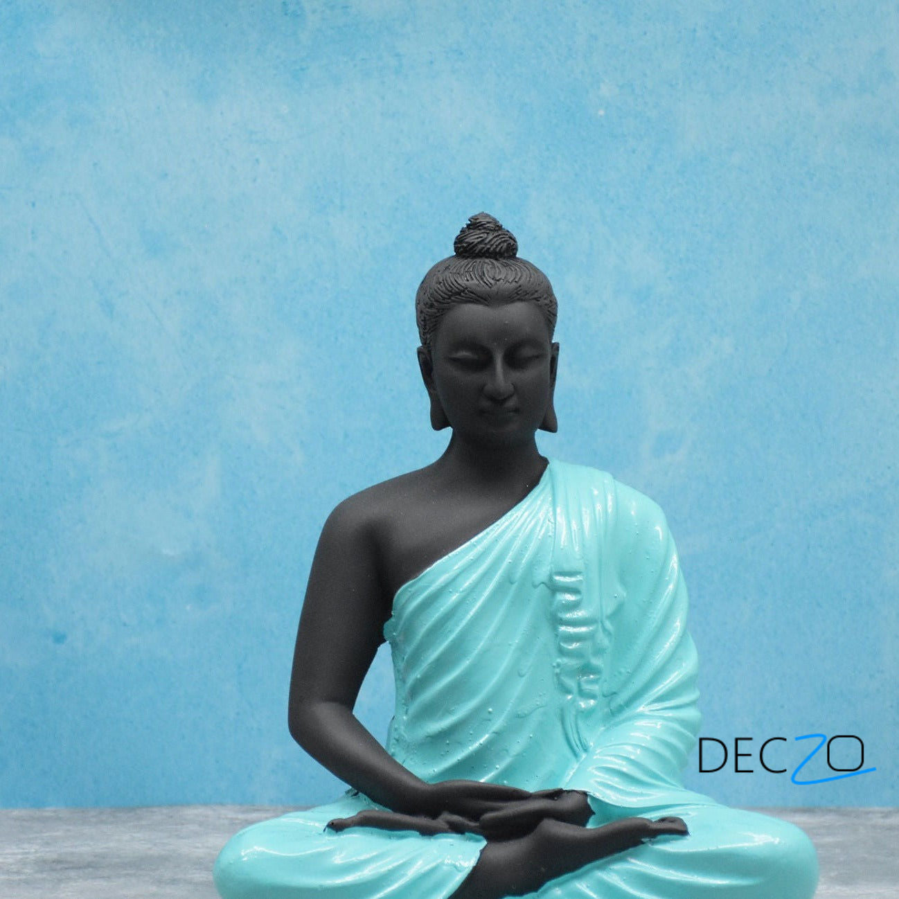 Gracious Yogi Sitting Buddha : Blue-Black - Deczo