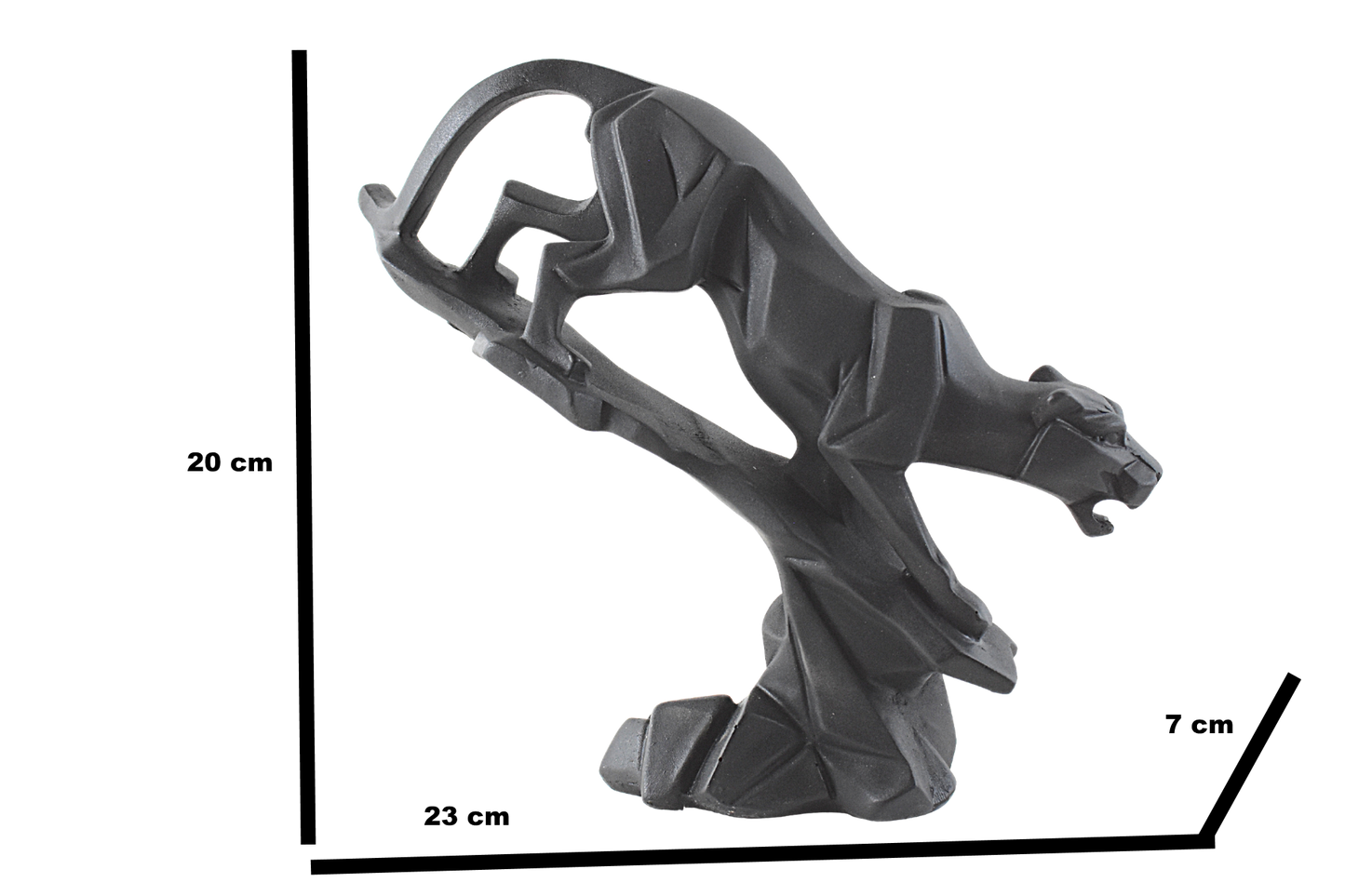 Roaring Black Panther on Tree Home Decor Showpiece - Deczo