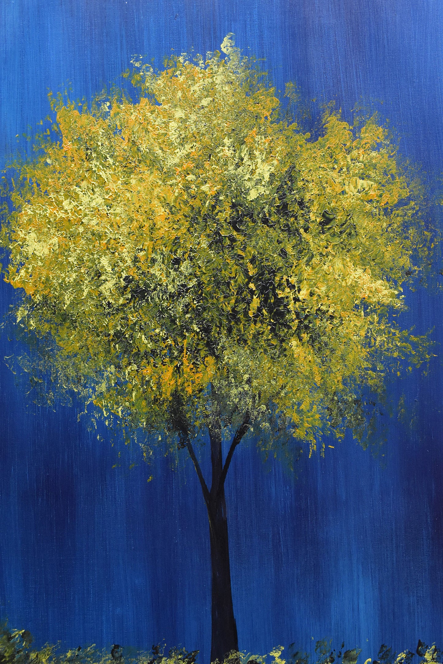 Nature Handmade Acrylic on Canvas Wall Painting - Deczo