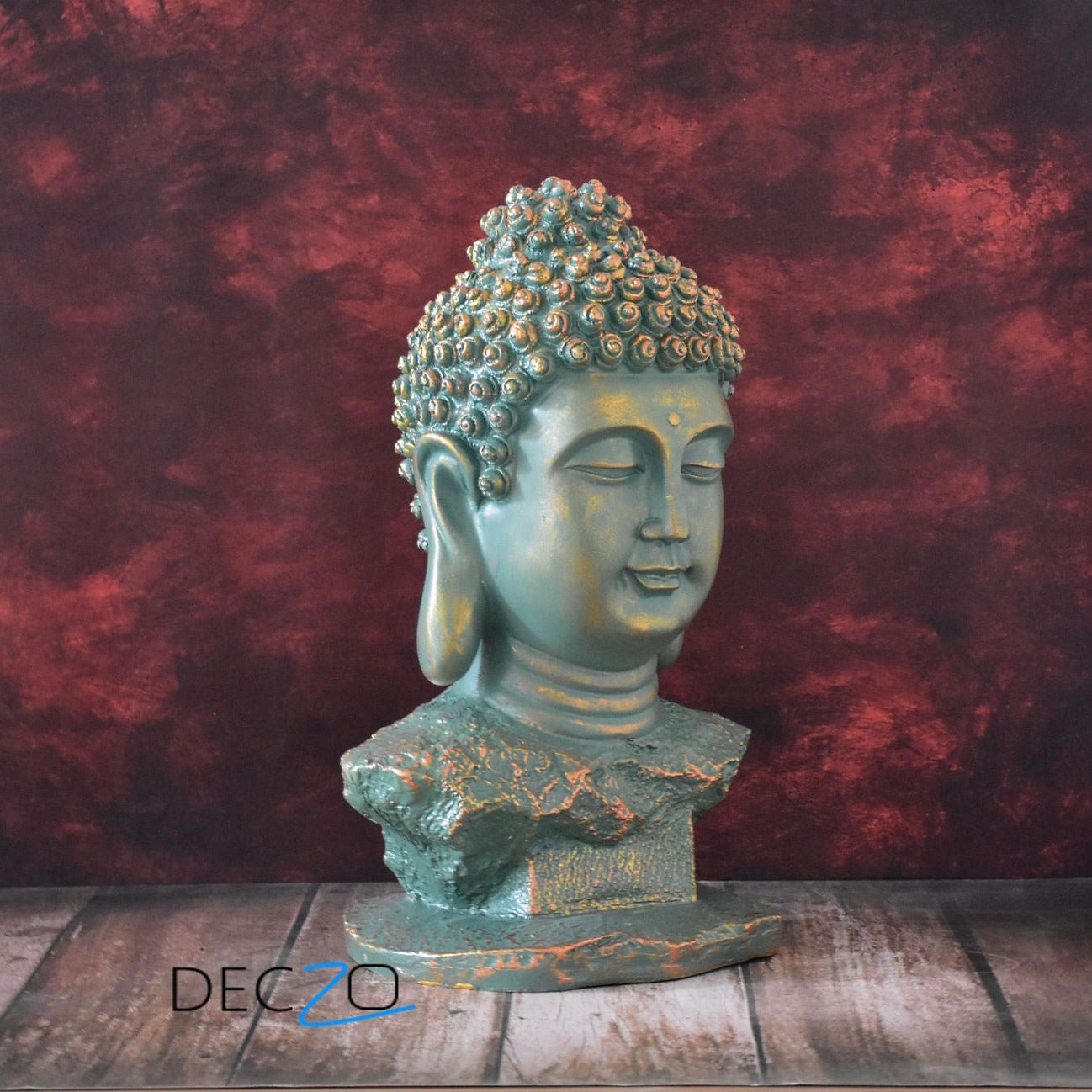 The Amoghasiddhi Buddha Head Statue - Large - Deczo