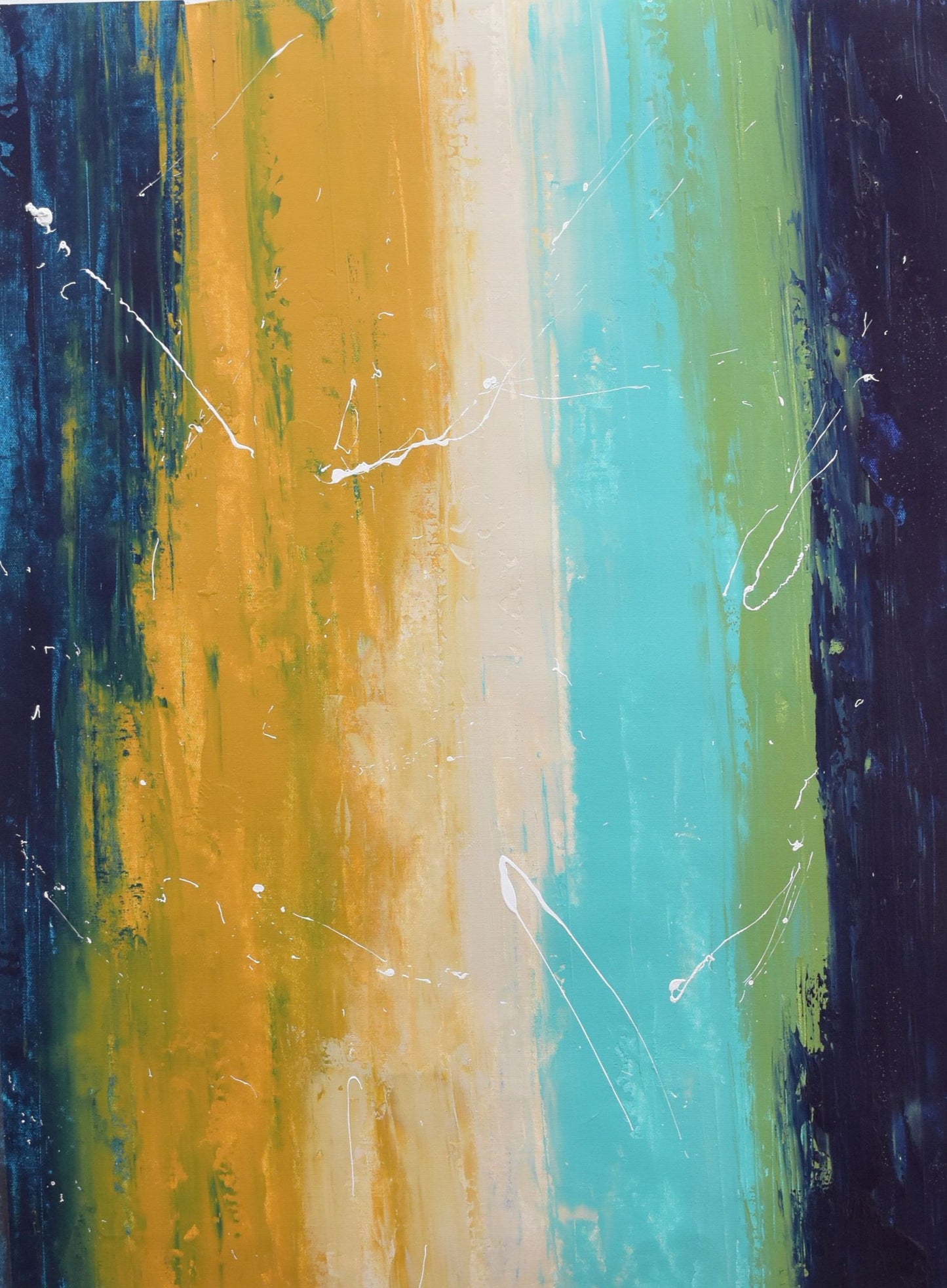 Journey Handmade Acrylic on Canvas Abstract Wall Painting - Deczo