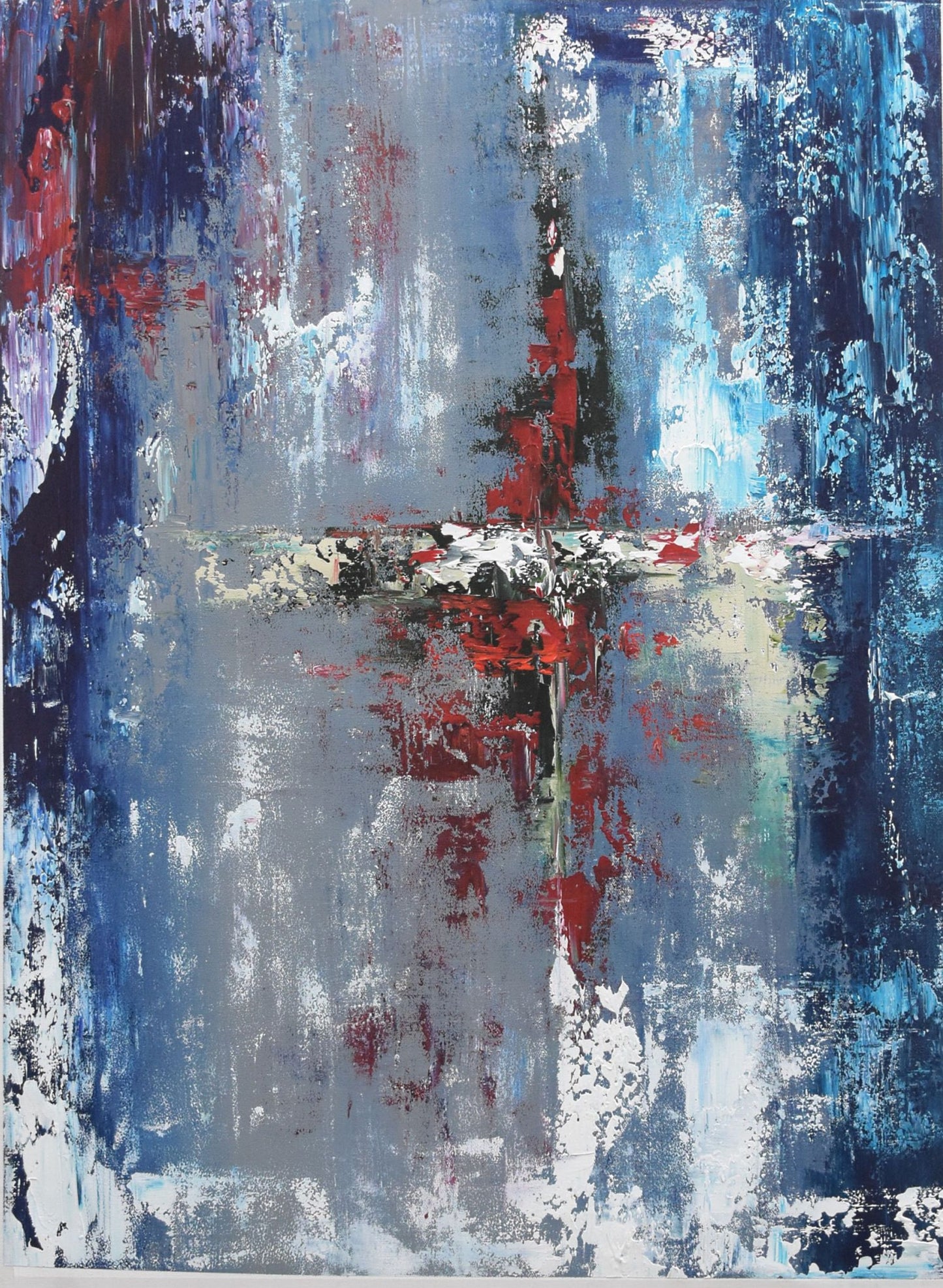 Pure Bliss Handmade Acrylic on Canvas Abstract Wall Painting - Deczo