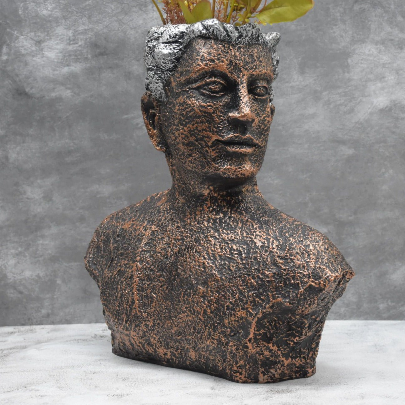 Metal Man Table Planter : Copper - Deczo
