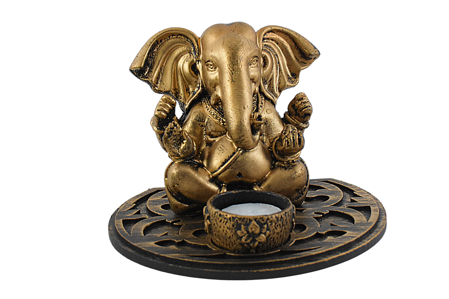 Ganesha with T- Light Holder - Deczo
