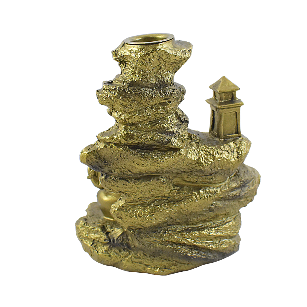 Ganesha Sitting Under Mountain Incense Holder - Deczo