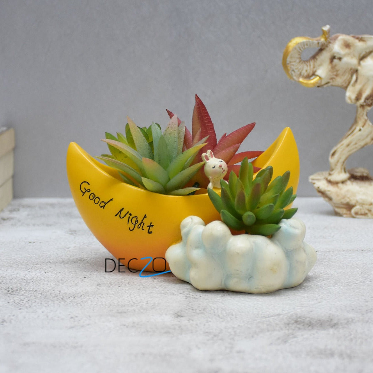 Dreamy Mood in Cloud Resin Pot - Deczo