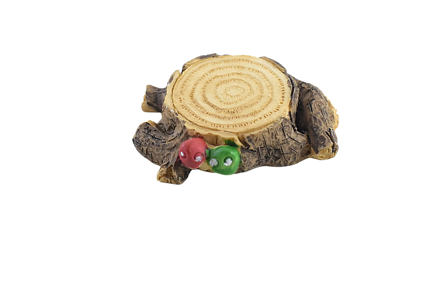 Tree Stump with Beetles Miniature for Garden Decor, Garden Tray, Terrariums - Deczo