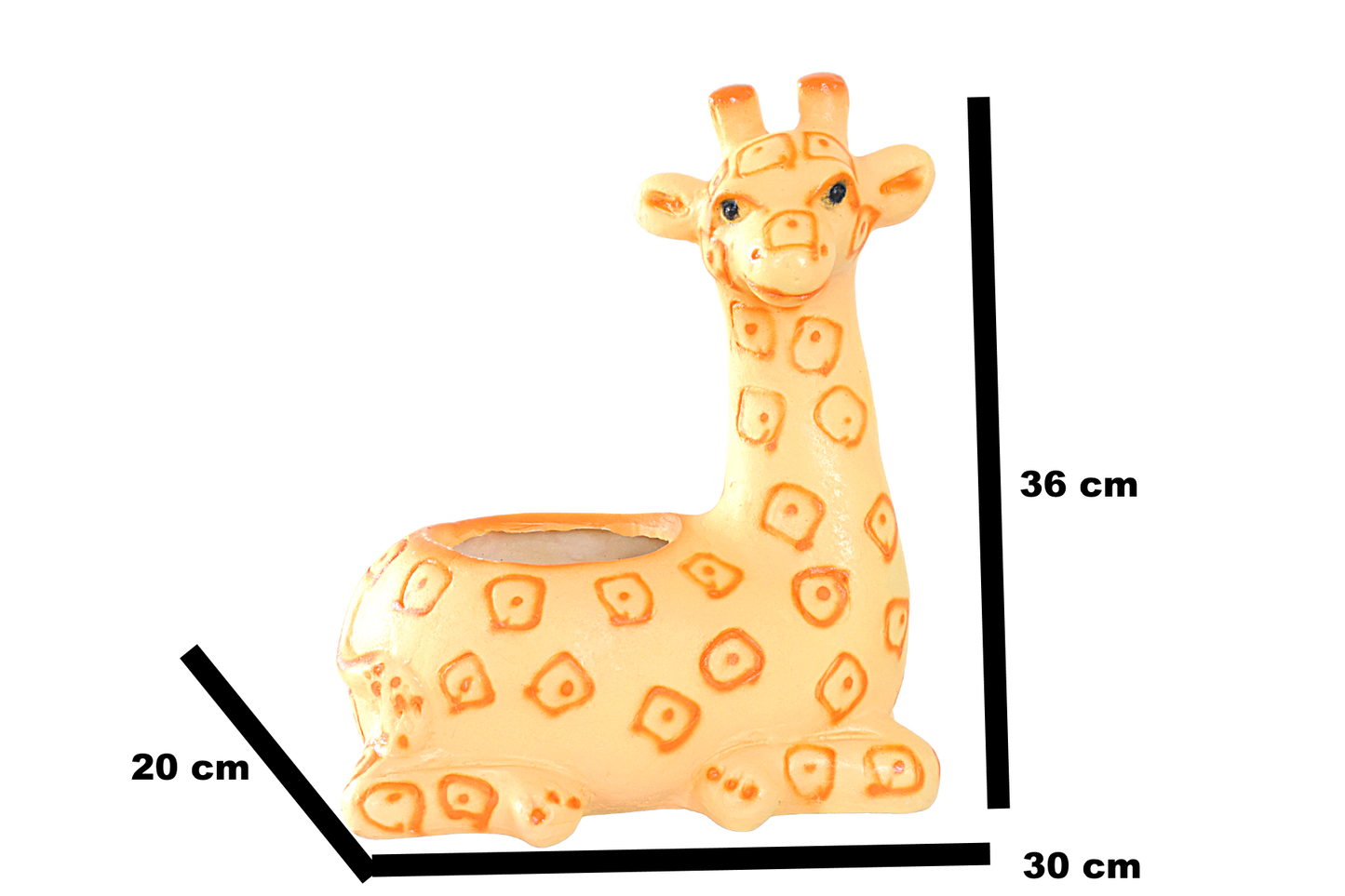 Sitting Giraffe Resin Succulent Pot for Garden,Decor, Kids Room,Gift - Deczo