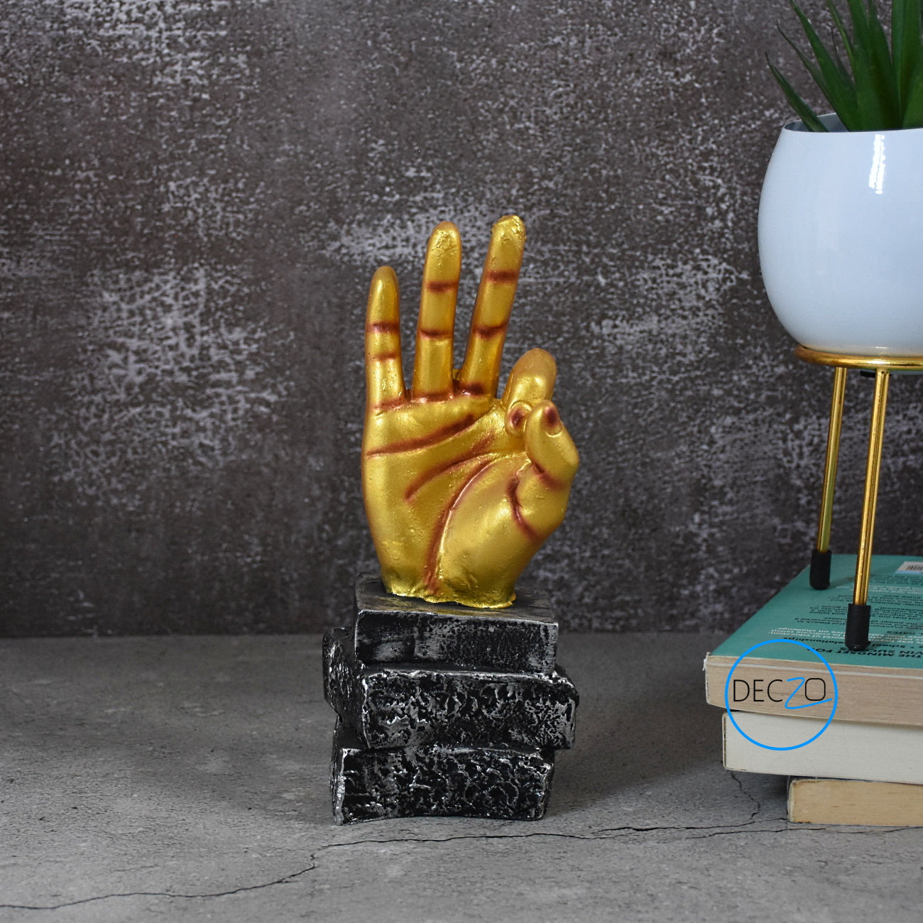 OK Hand Sign Showpiece for Table Decor