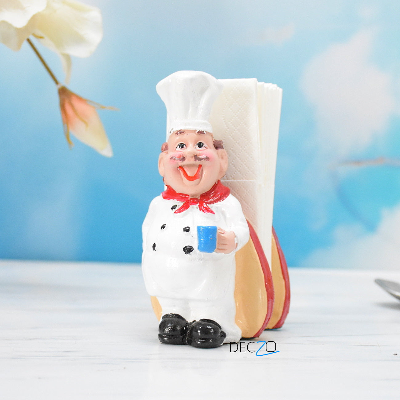 Set of 2 Delightful Chefs for Toothpick and Tissue Holder