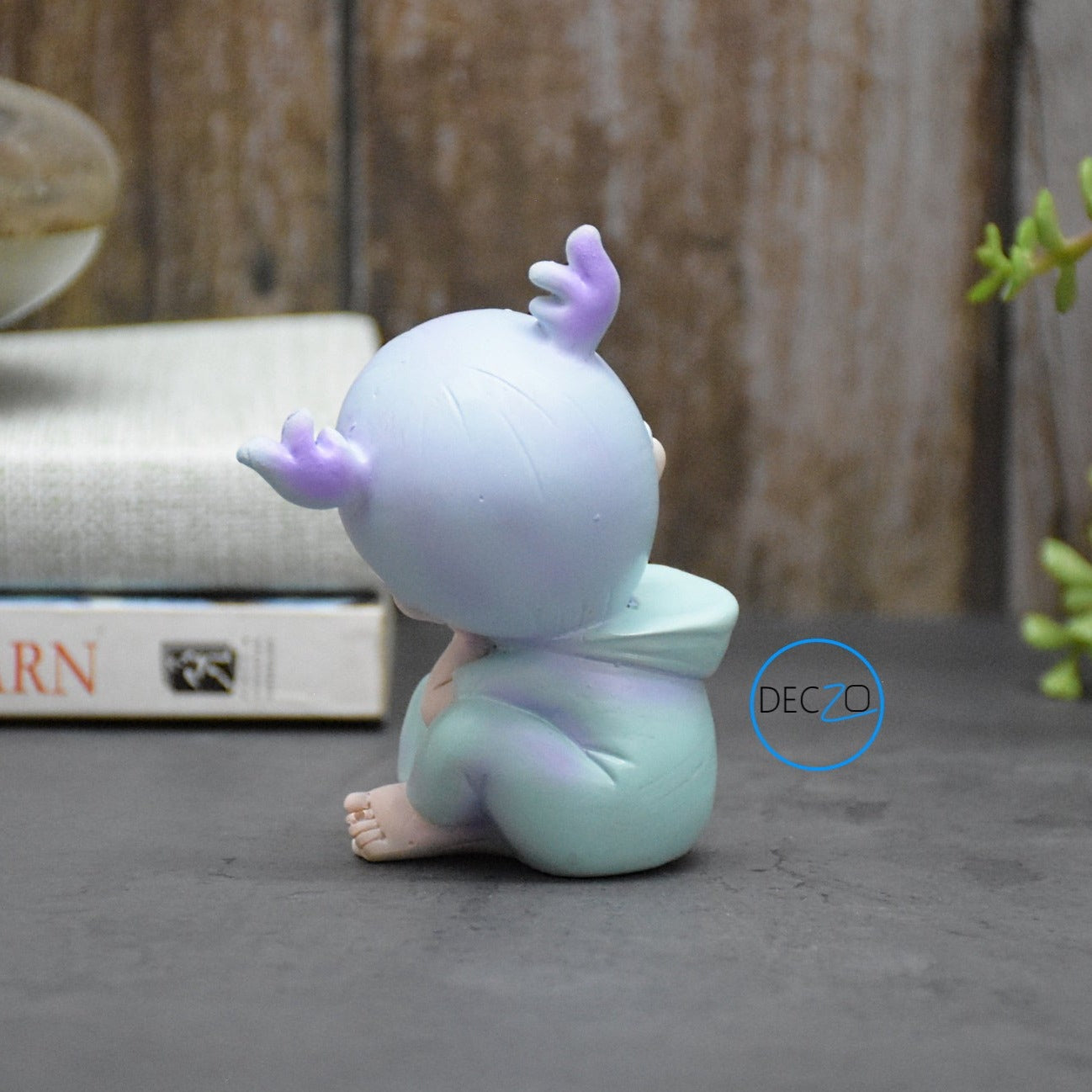 Miniature Sleepy Boy Resin Showpiece