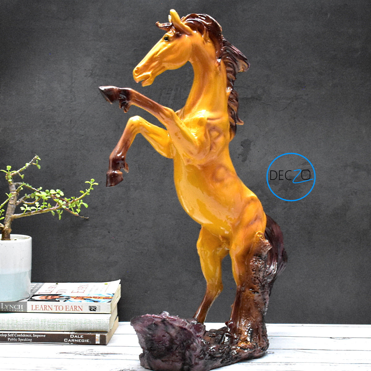 Sorrel Rearing Horse Showpiece - deczo