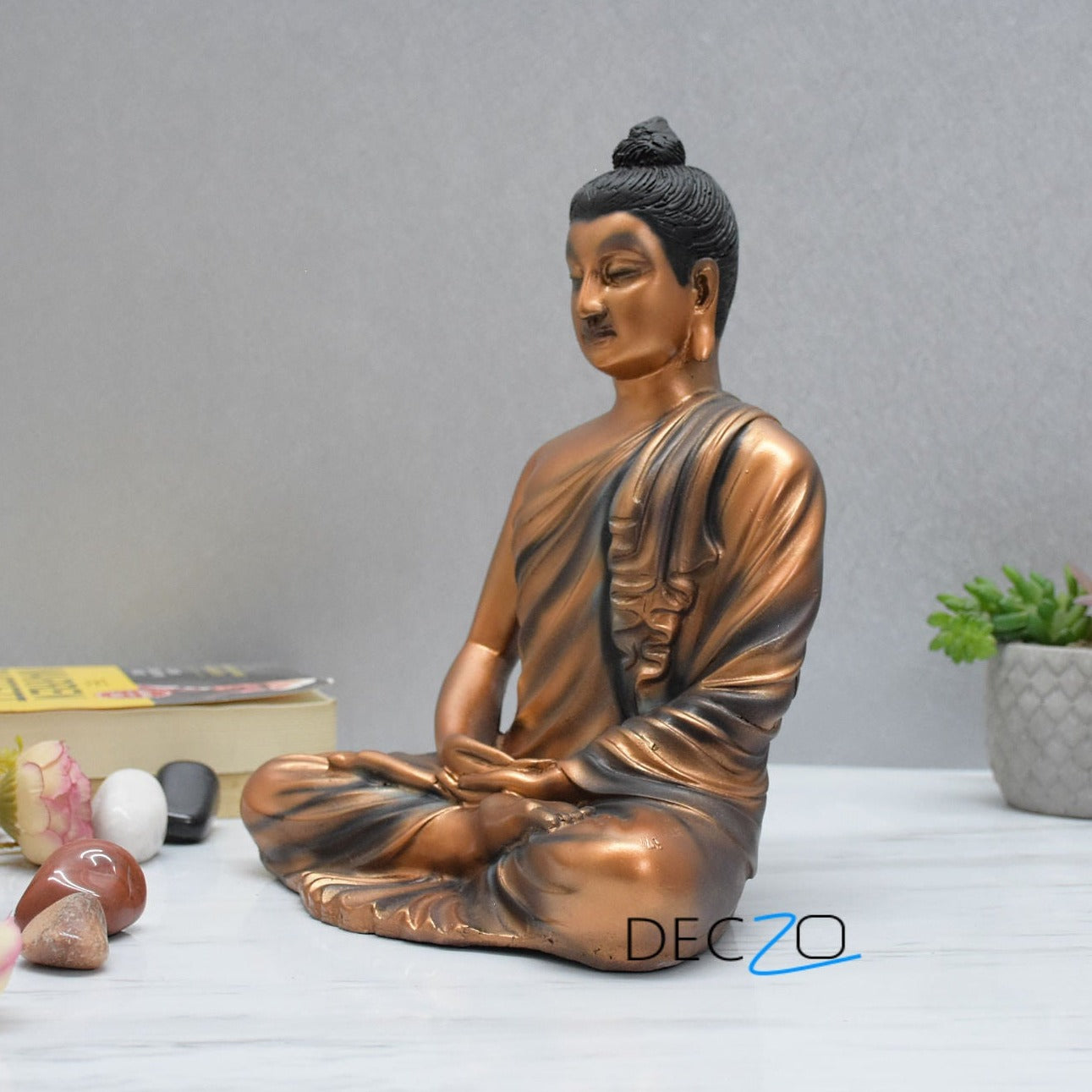 Gracious Yogi Sitting Buddha : Copper - Deczo