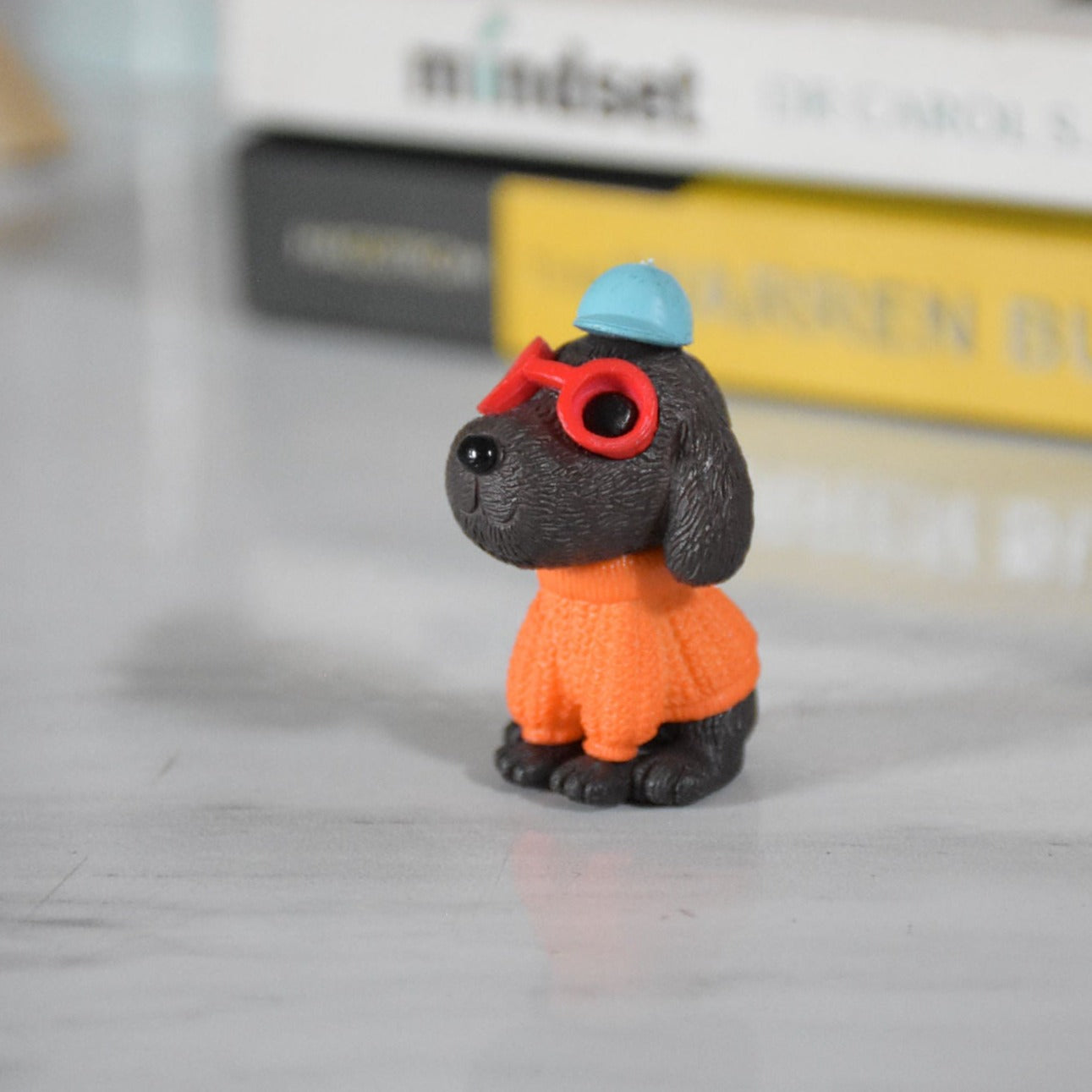 Miniature Dog wearing Cap for Garden Decor - Deczo