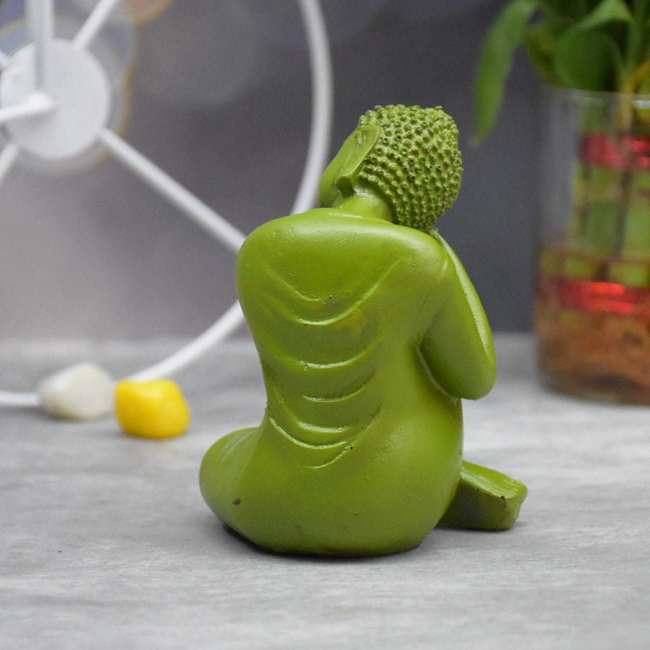 Head Resting Buddha Figurine for Spiritual , Gift , Table Decor (9x6.5x6.5 CM)