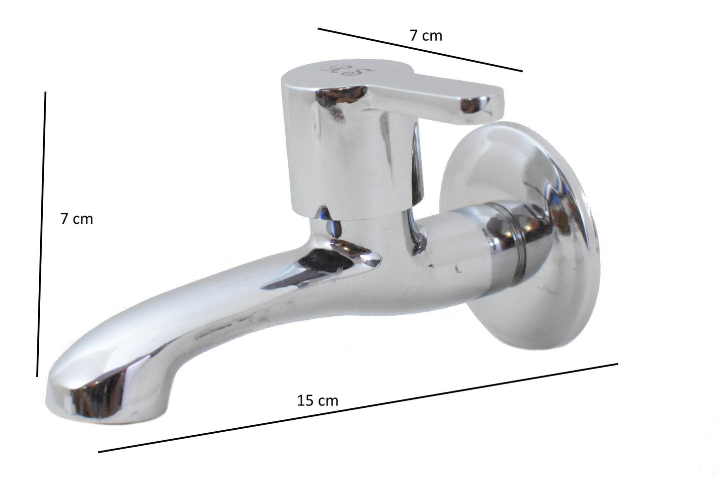 Bib Cock Model Fusion02 Chrome Plated Full Brass Bathroom Faucet - Deczo