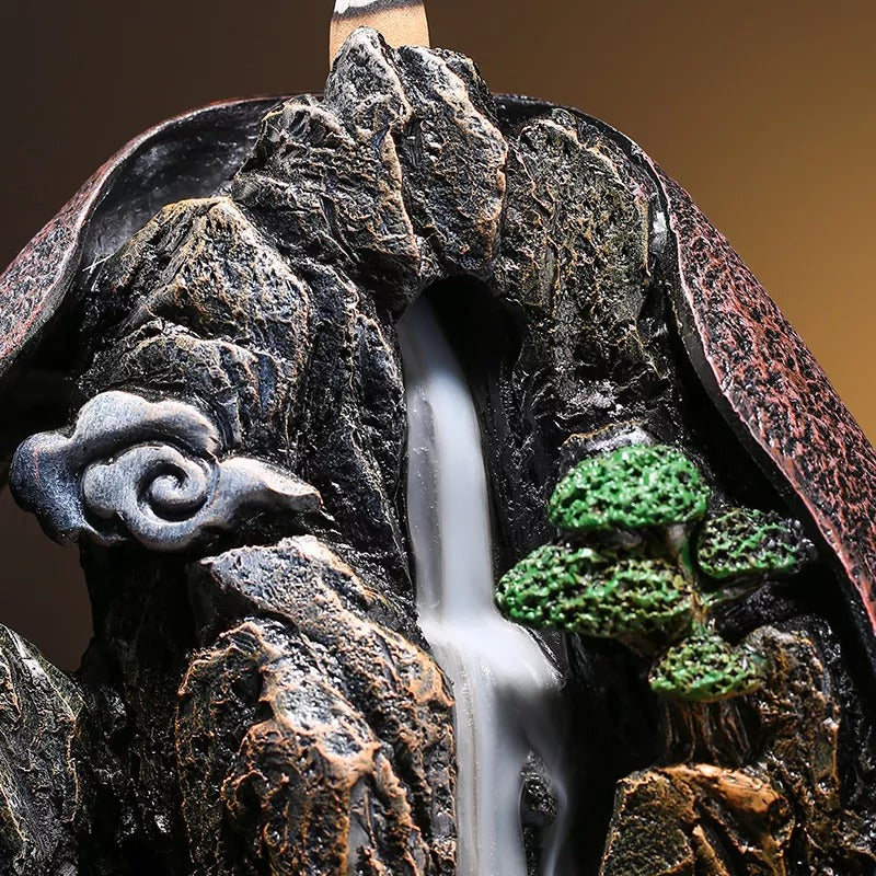 Lofty Mountain Water Fall Backflow Incense Burner - Deczo