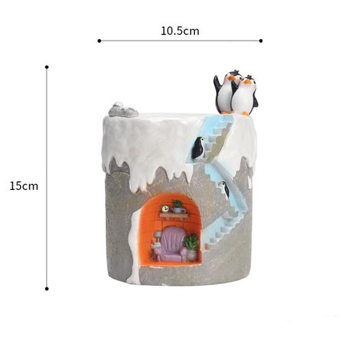 Penguin Family Home Resin Succulent Pot - Deczo