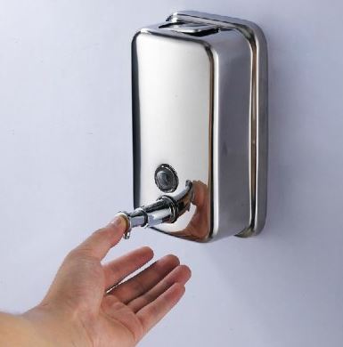 DECZO Silky Steel 500 ML Liquid Soap/Lotion Dispenser - Deczo