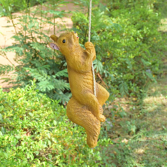 Poly-Resin Hanging Decor for Garden, Home, Gift (Climbing Squirrel)