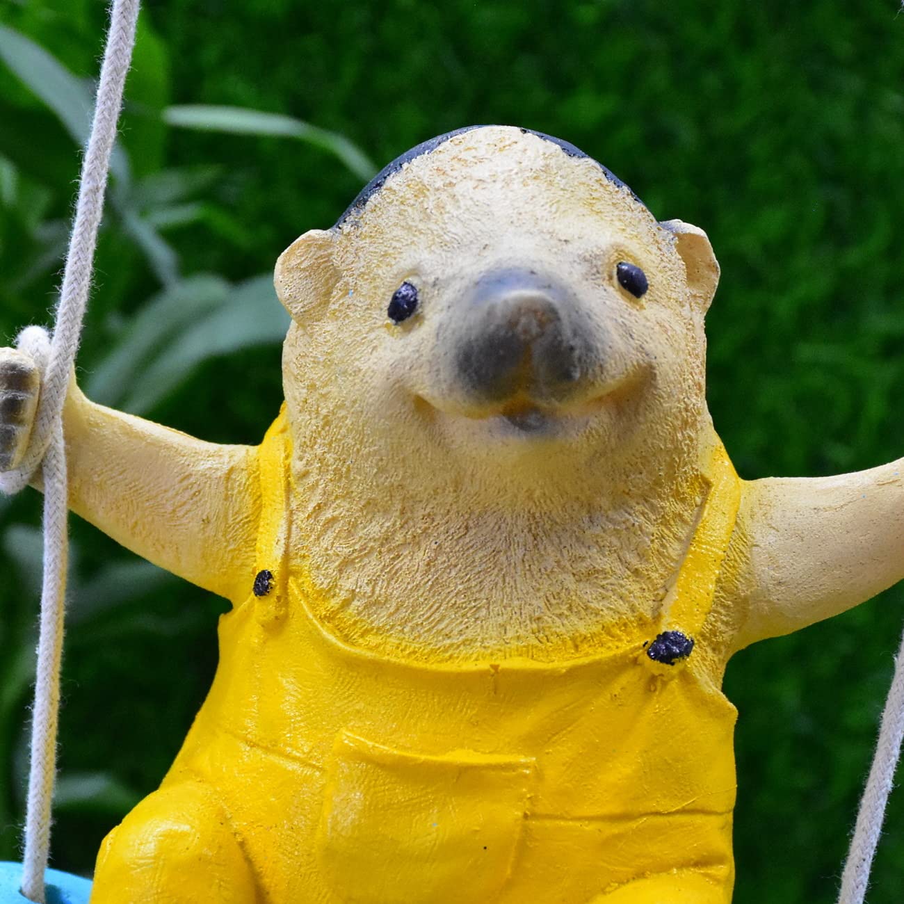 Poly-Resin Hanging Decor for Garden, Home, Gift (Swing Hedgehog)