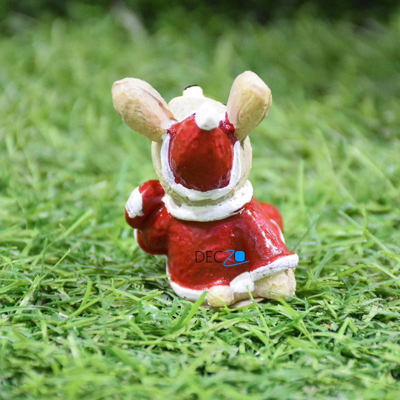 Miniature Rabbit as Santa, Christmas, Anniversary, Garden, Table, Gift, Dashboard