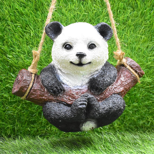 Poly-Resin Hanging Decor for Garden, Home, Gift (Baby Panda)