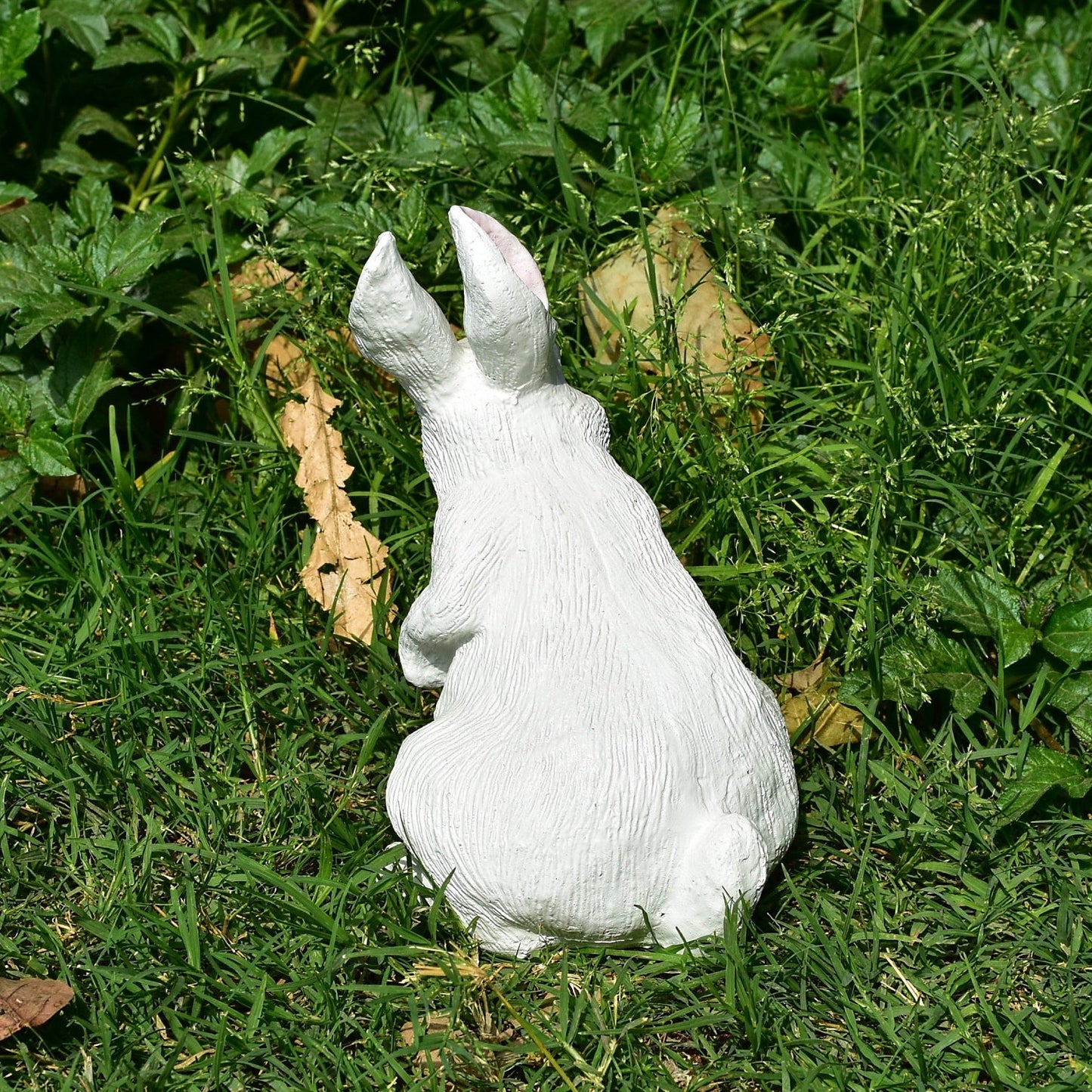 Rabbit Statue For Garden and Home(Hands Up, 21cm)