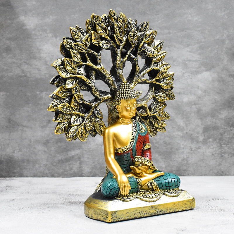 Buddha with Tree Statue