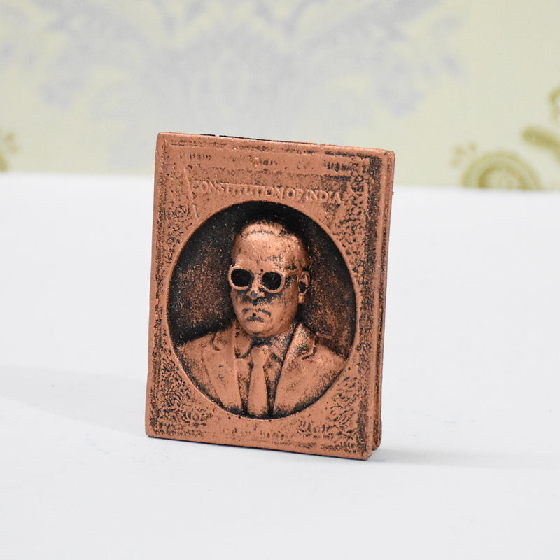 Dr B R Ambedkar Polyresin Book Statue (Pearl Blue)