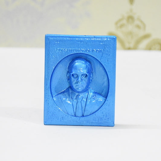 Dr B R Ambedkar Polyresin Book Statue (Pearl Blue)