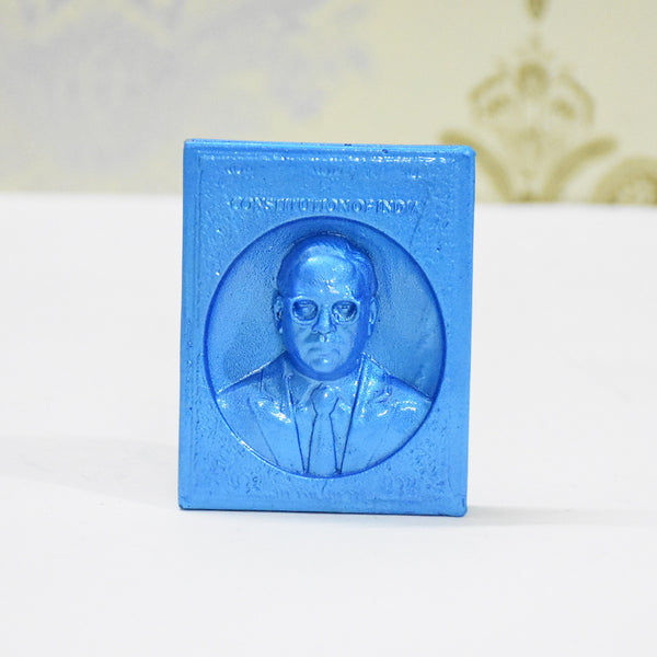 Dr B R Ambedkar Polyresin Book Statue (Pearl Blue)