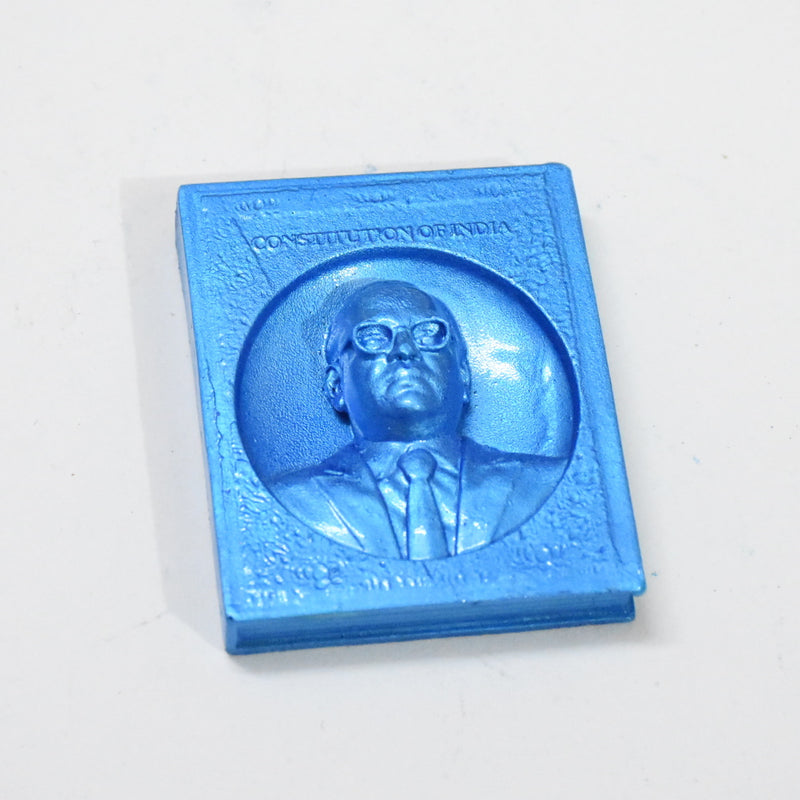 Dr B R Ambedkar Polyresin Book Statue (Pearl Blue)