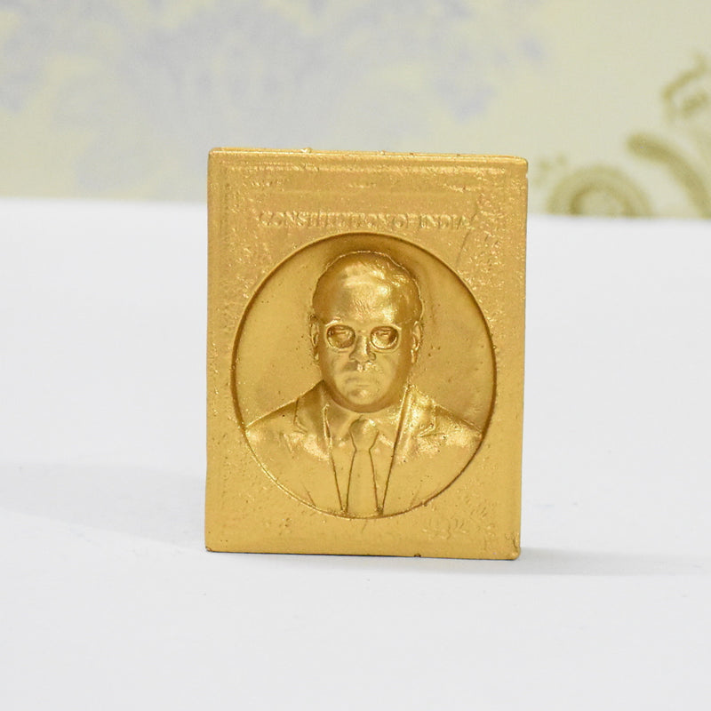Dr B R Ambedkar Polyresin Book Statue (Pearl Blue)