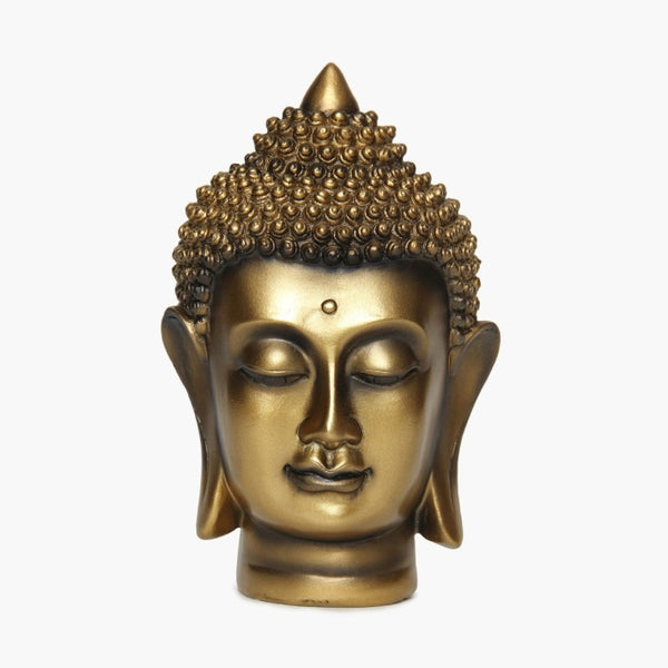 Golden Color Buddha Head - Deczo