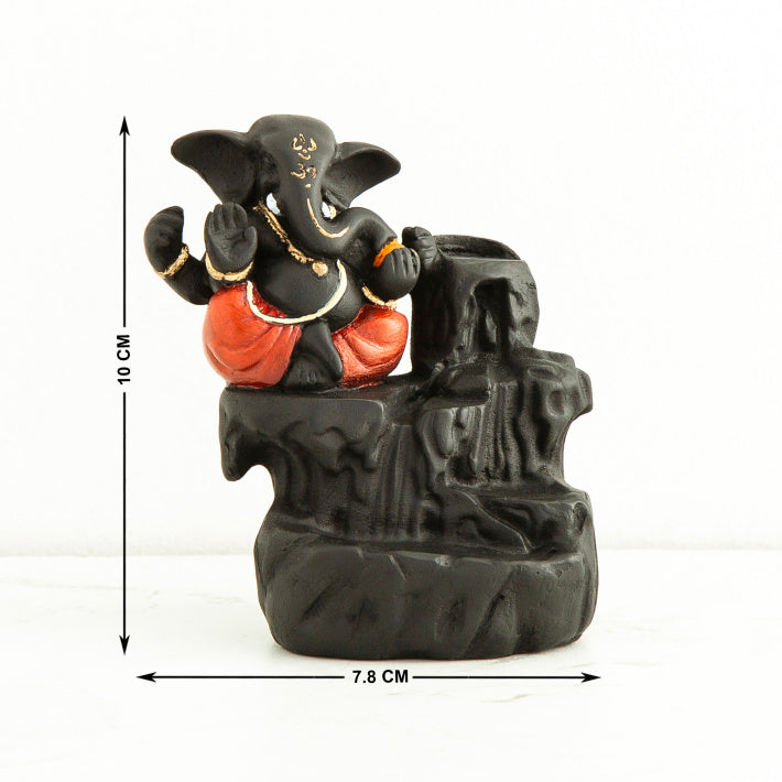 Sitting Ganesha Incense Holder - Deczo