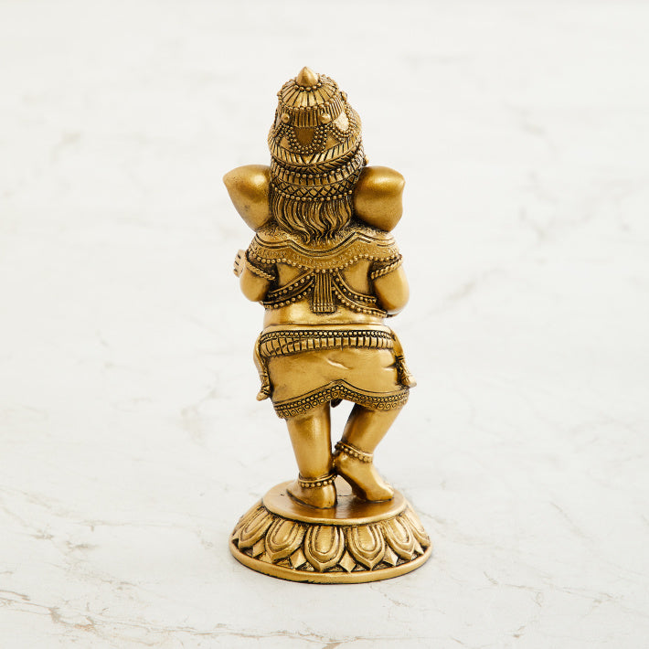 Standing Ganesha Playing Dholak - Deczo