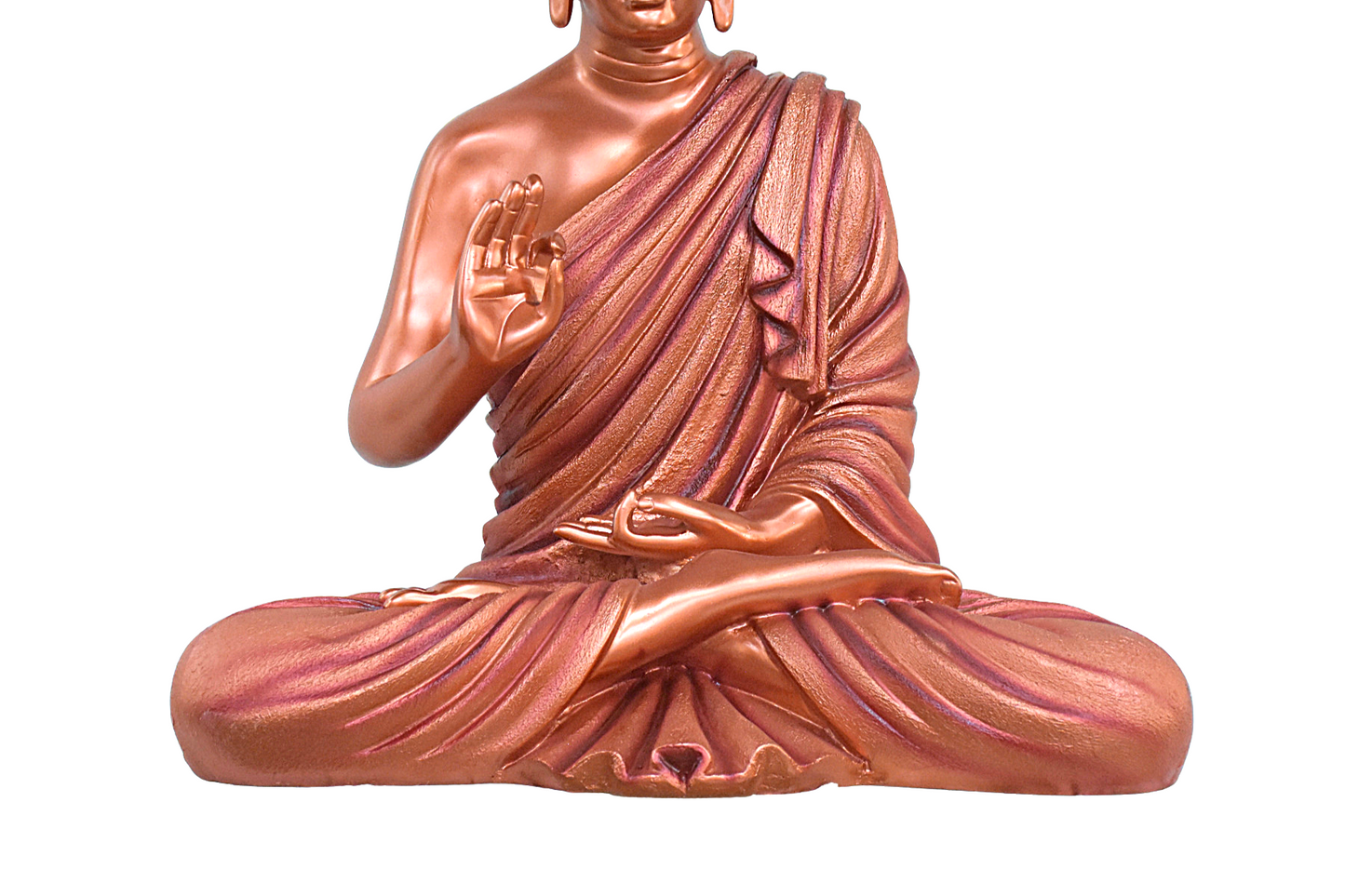 2 Feet XL Size Meditating Lord Buddha : Copper - Deczo