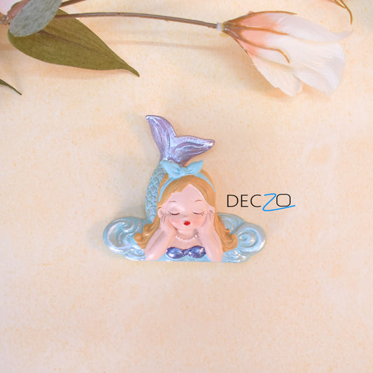 Cute Mermaid Resin Miniature for Wall decor - Deczo