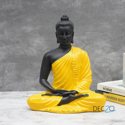 Gracious Yogi Sitting Buddha :  Yellow-Black - Deczo