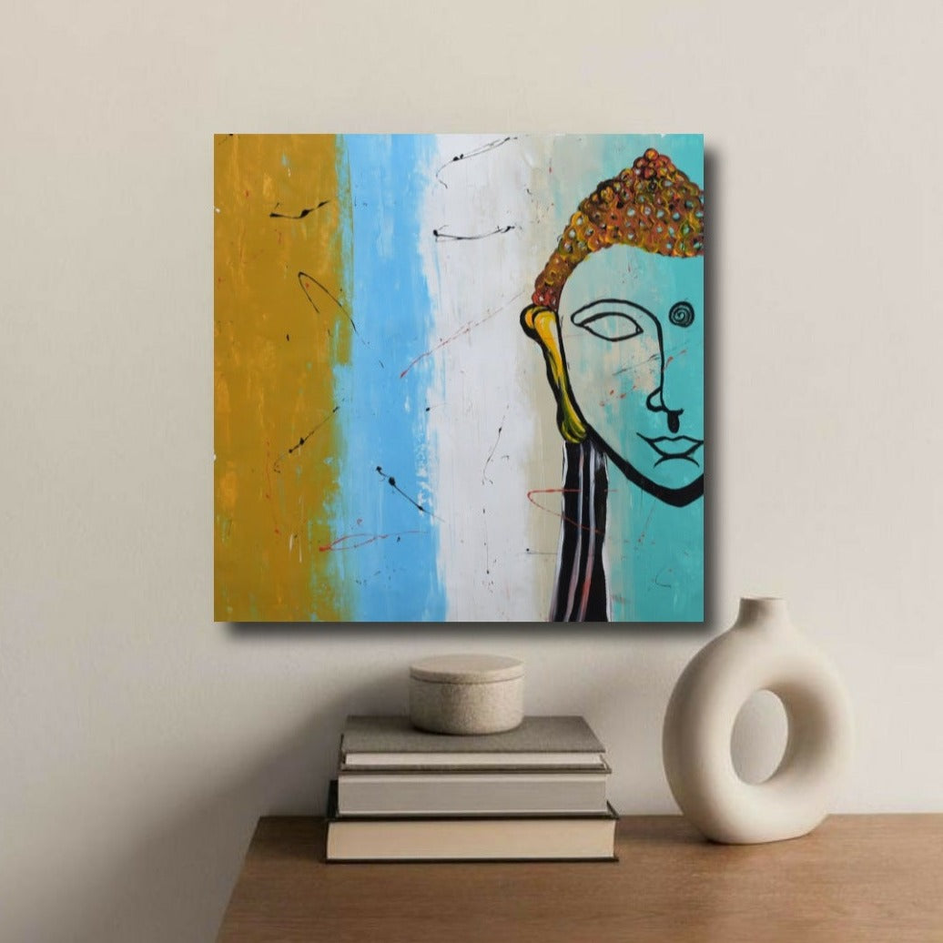 The Awakening, Acrylic on Canvas, Handmade Wall Painting 23x23 inches - Deczo