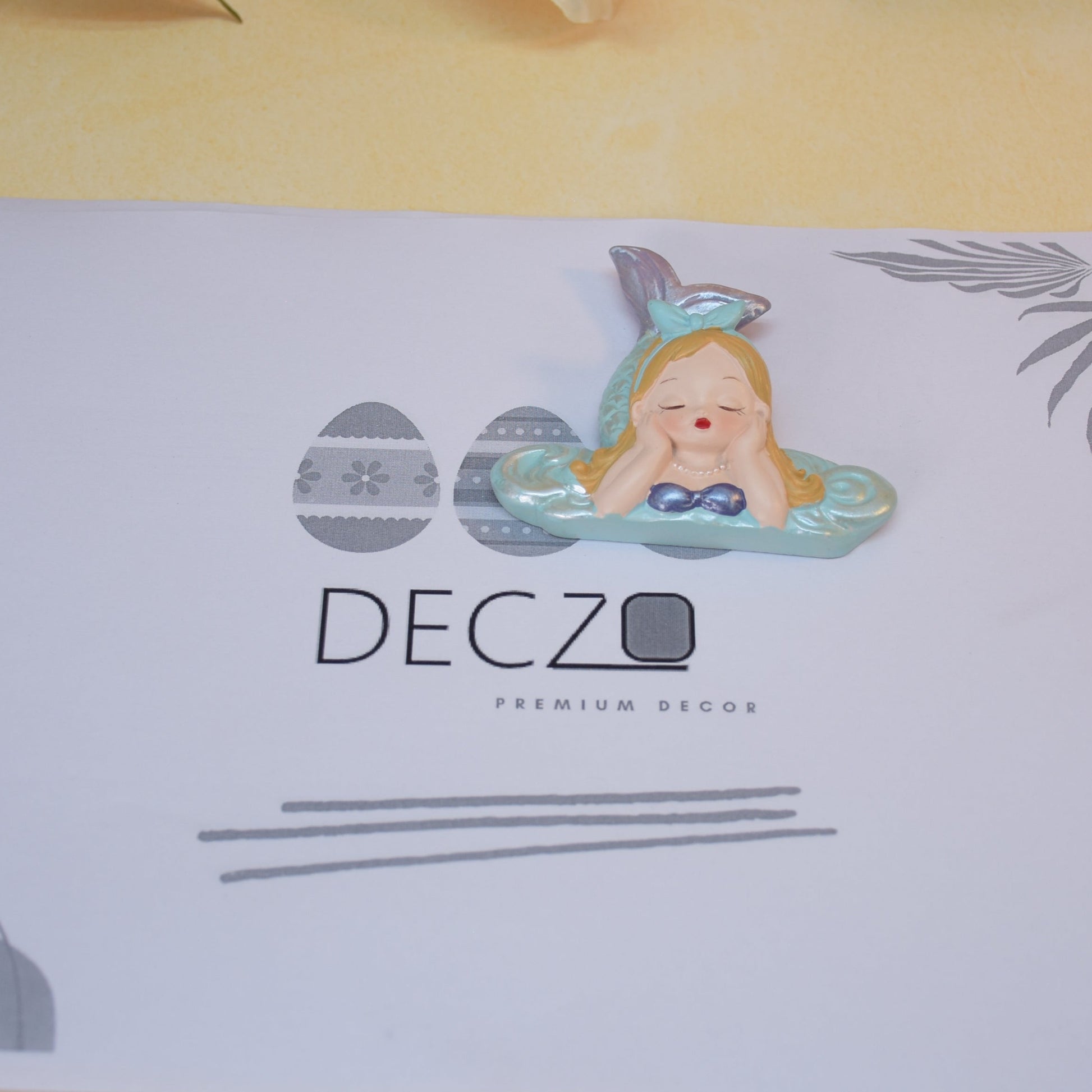 Cute Mermaid Resin Miniature for Wall decor - Deczo