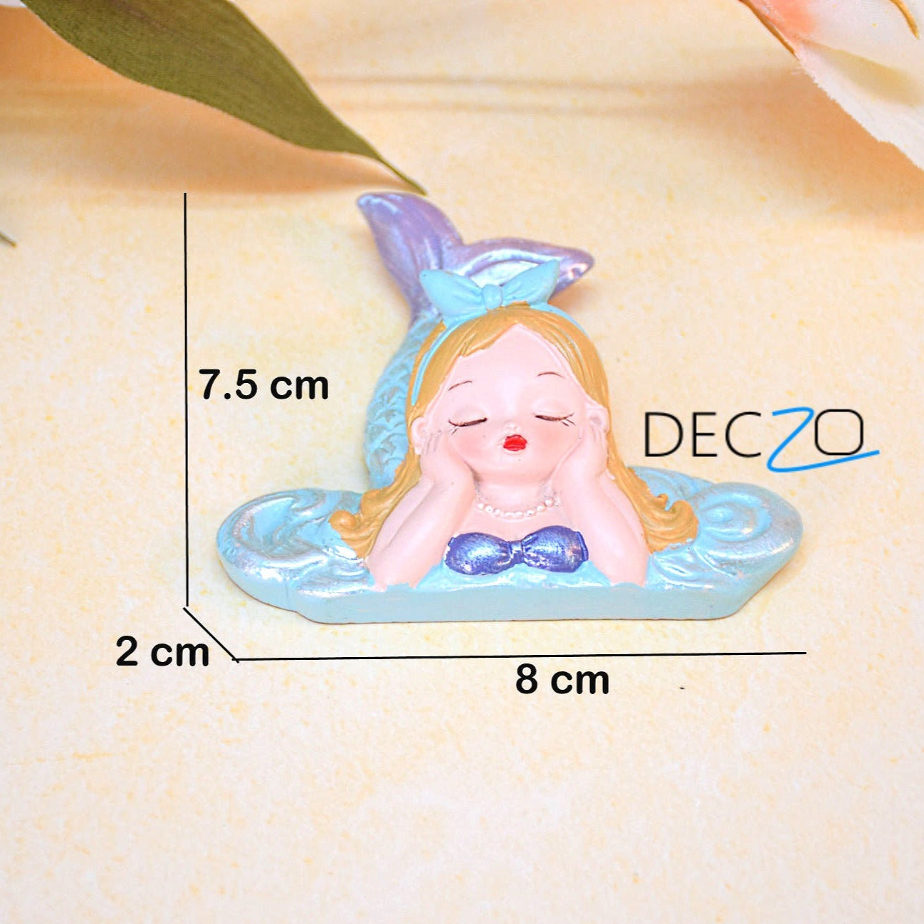 Cute Mermaid Resin Miniature for Wall decor - Deczo