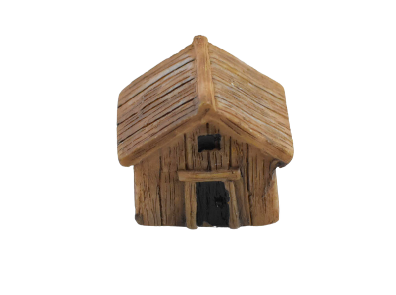 House Wood Finish Fairy Dollhouse Miniature Toy for Garden Decor - Deczo