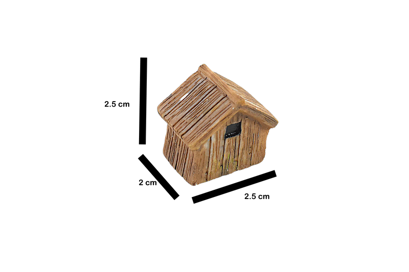 House Wood Finish Fairy Dollhouse Miniature Toy for Garden Decor - Deczo