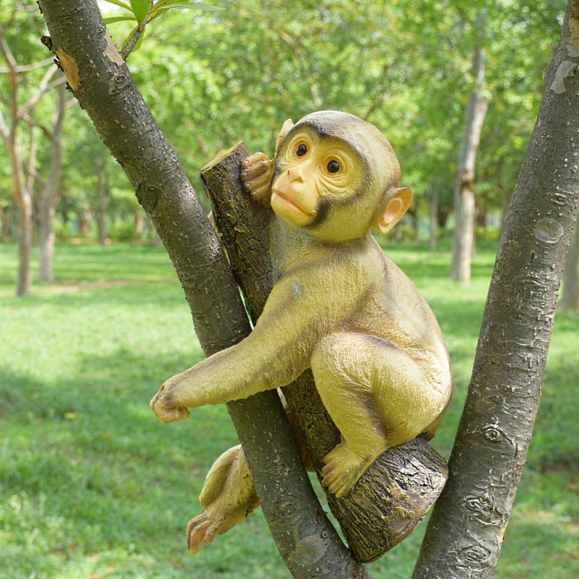 Monkey Hanging On Tree - Deczo